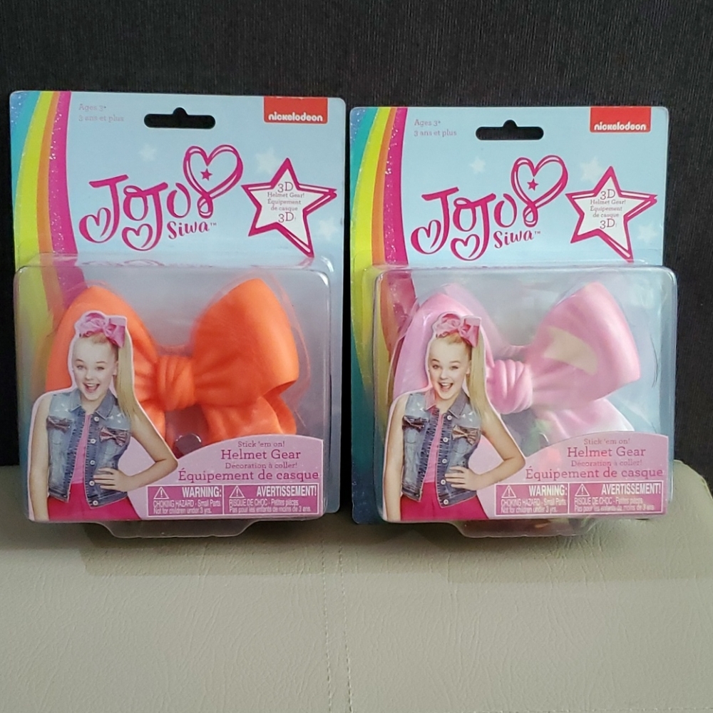 2 Jojo Siwa Helmet Bows
